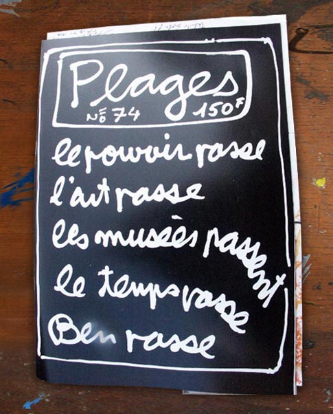 Plages numéro 74 - l'écriture, le lettre, le signe